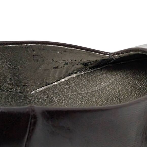 Ross Hommerson 7 Dark Brown Comfort Heels NWD Pumps Vintage Career Librarian - Picture 9 of 11